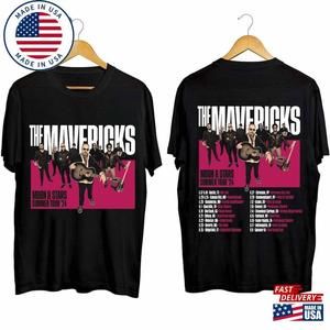The Mavericks Moon Amp Stars Fall Tour 24 Shirt Band 2 Sided